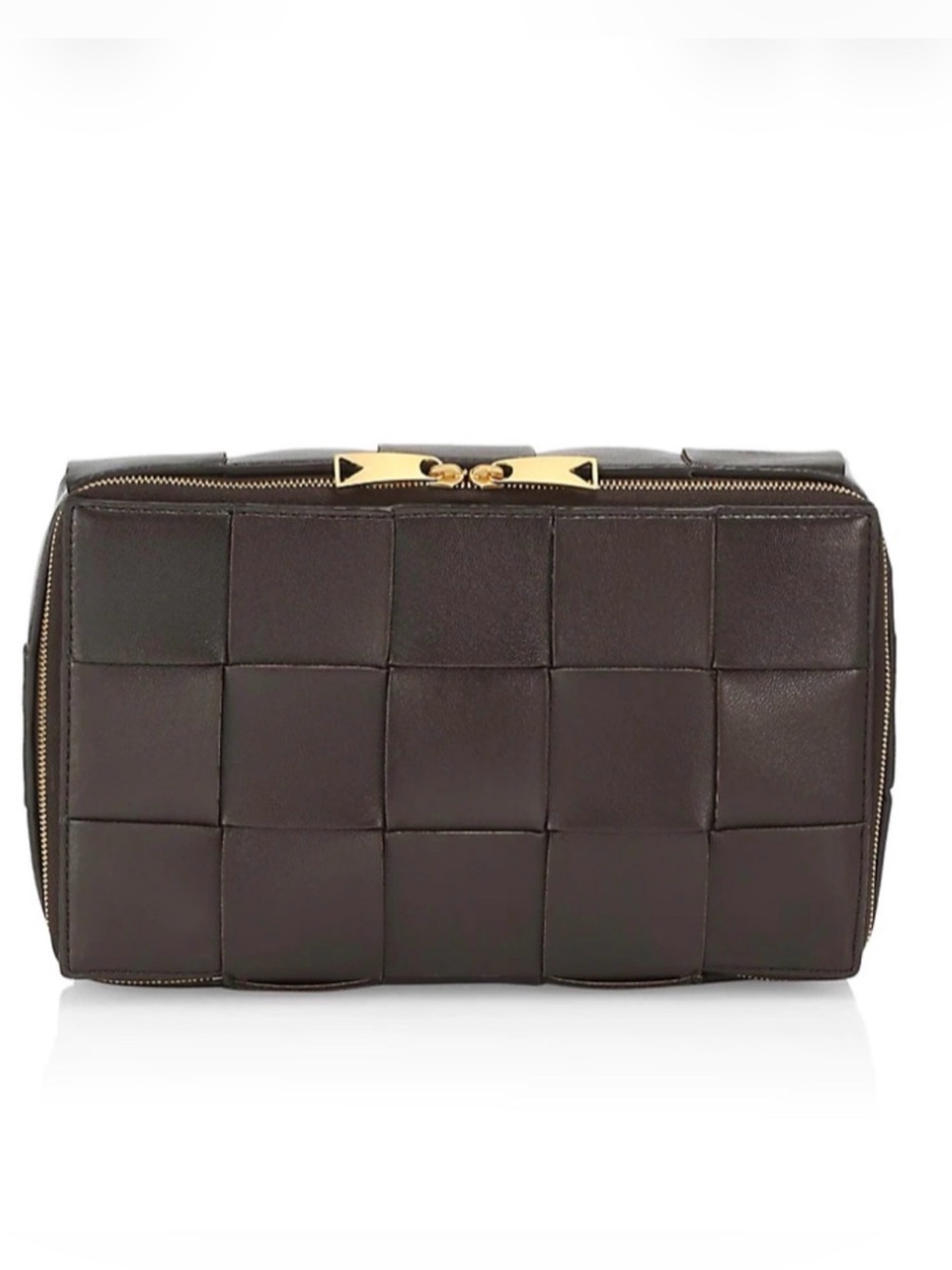 Rare Bottega Veneta Intrecciato Cassette Travel Case Fondant NWT + Dust Bag Auth